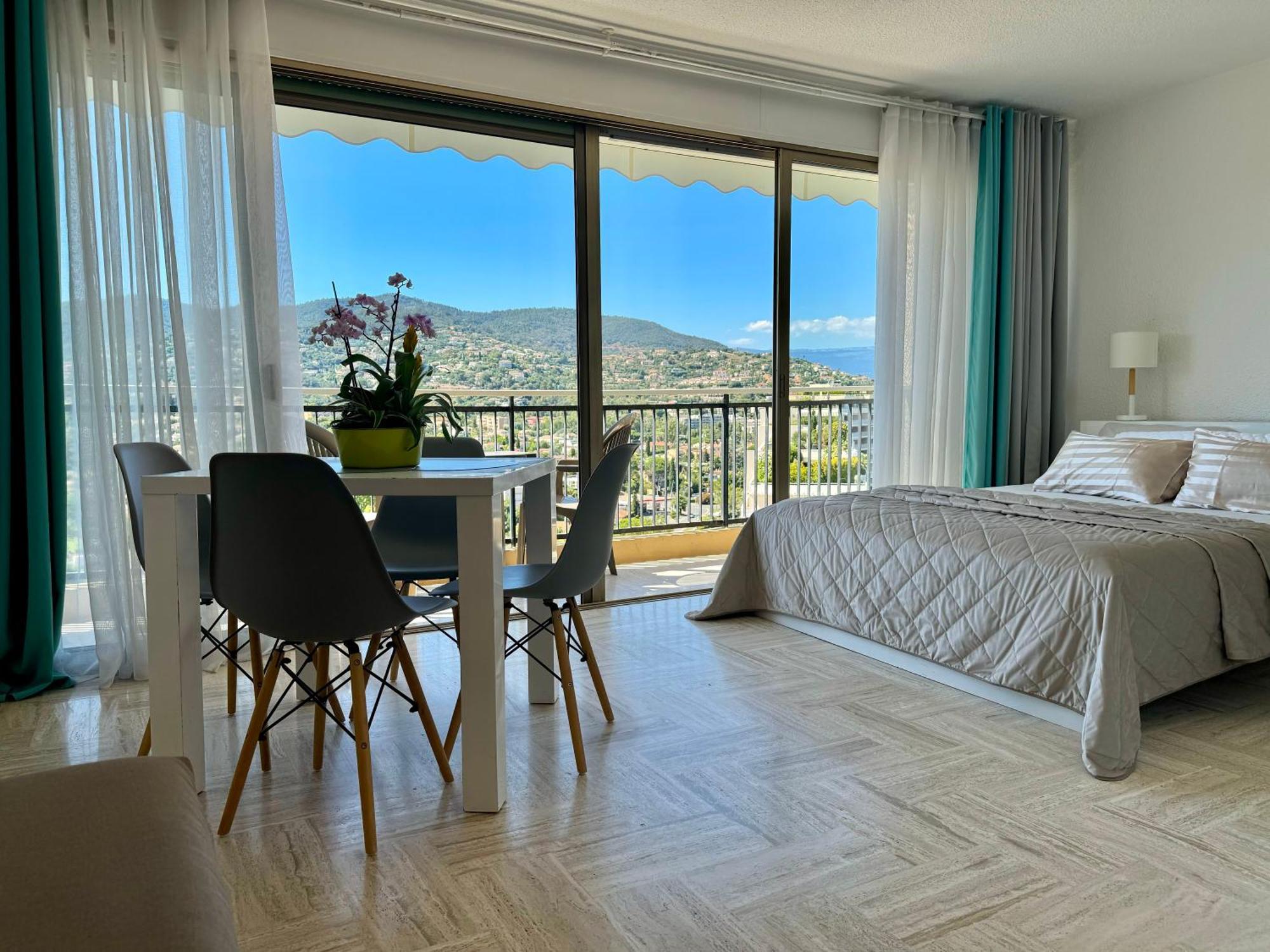 My Resid Appart Cannes Vue Marina Et Vue Montagne 망들리유 라 나플 외부 사진